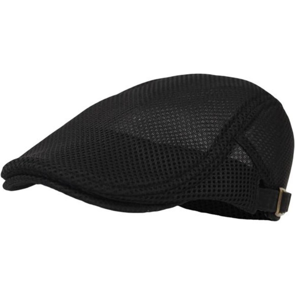 Ivy Cap Straw Weave Linen-Like Cotton Cabbie Newsboy Hat